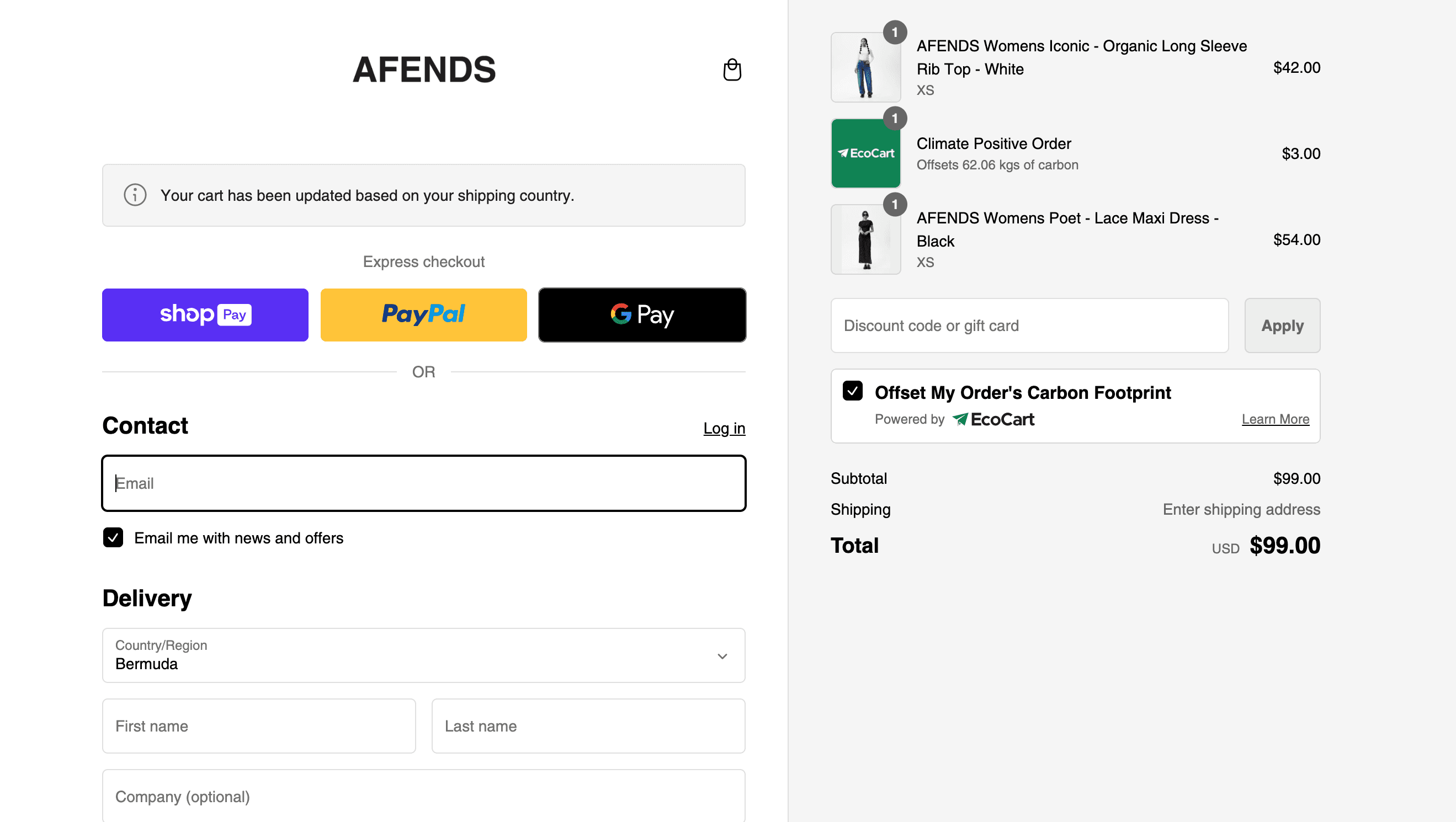 How to apply Afends coupon code